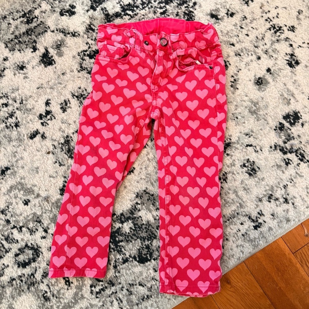 H&M Heart Patterned Pink Pants - Toddler  Size 18-24 Months​​